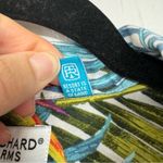 Tori Richard  Uniforms Teal Blue Palm Leaf Print Hawaiian Button Down Shirt S Photo 6