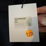 AGOLDE Shoreditch Ski‎ Club x  Callie Cropped Blazer Black Wool XS Photo 5