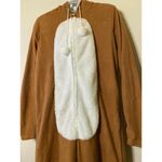 Poof! Unisex Merry Christmas by Poof Reindeer one piece zip up pajamas Sz S Photo 4