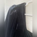 Rachel Zoe  Top Womens XS Black Velvet Coquette Fairy Whimsigoth Cropped Evening Photo 2