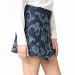 Rag and Bone  Marina Denim Wrap Mini Skirt Size 2 Photo 8