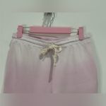 Monrow Watercolor Ombré Sweatpants Potassium Spray Back Yoke Bubblegum Pink XS Photo 6