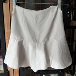 ZARA  bow skort tie front mini skirt shorts high rise ruffle greige neutral Photo 4