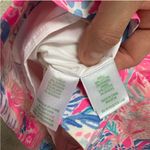 Lilly Pulitzer  Fiesta Stretch Dress 00 Pink Aquadesiac Ruffle Sleeve Mini Summer Photo 15