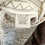 Anthropologie Coquille Linen Blend Scribble Ombre Neutral Belted Shorts Size 4 Photo 4