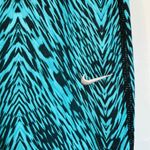 Nike  Epic Tight Fit Cropped Running Leggings Teal/Black Print Size S Photo 4