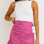 Japna  Fuchsia Ruched Mini Skirt size medium NWT Photo 0