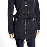 Betsey Johnson  Black Peplum Anorak Jacket Size M Photo 0