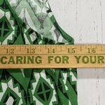 Japna  Dress Women Medium Green Tiered Retro Southwestern Rodeo Aztec Cowgirl Photo 9