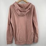 Cotton Emporium  Hoodie Sweatshirt Distressed Holes Dusty Pink Comfy Size Medium Photo 3