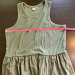 Gap  Laurel Wreath Green Sleeveless‎ Tiered Maxi Dress XL Ribbed Bodice Cotton Photo 8