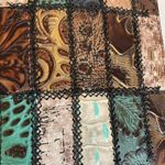 Handmade Mexican Leather Patchwork Crossbody Satchel – Artisan Photo 3