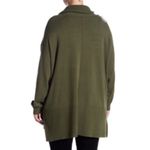 Cable & Gauge Cowl Neck Sweater Gray Flecked Speckled Hi-Lo Hem Tunic Sweater L Photo 3