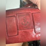 Harbour 2nd Luna Red Leather Triple Pocket Crossbody Belt Bag Photo 12