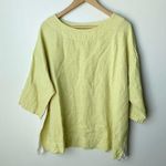 Bryn Walker  Oversized Two-Toned Linen Top Photo 0