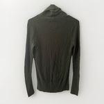 American Eagle Vintage Womens Y2K Waffle Knit Cardigan Sweater Sz S Olive Preppy Photo 5