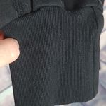 Lounge  BRANDED WAIST AND ANKLE THICK KNIT BLACK JOGGER SWEATPANTS SMALL Photo 9