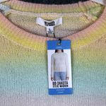 BB Dakota Steve Madden Ombre Sweater Womens Large Rainbow Soft Cozy Knit NWT Yellow Photo 2
