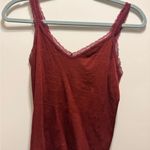 Brandy Melville Burgundy Lace Top Photo 0