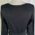Aerie New Offline Seamless Square Neck Cable Long Sleeve Crop Top Size Large Photo 14