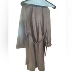 PINK Wool Vintage Full Length Coat With Scarf 70s Groovy Sustainable Size 12 Photo 6