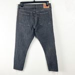 Levi's LEVI’S Wedgie Black Wash Button Fly High Rise Frayed Hem Skinny Jeans, Size 32 Photo 1