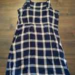 American Eagle  Dress Women’s Medium Blue Plaid Photo 2