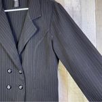 Studio 1940 SZ. 16 Black Button Front Jacket w/White Pin Stripe & Should… Photo 4