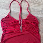 Red Mesh Backless Lingerie Dress Set Size L Photo 2