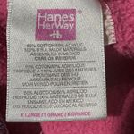 Vintage Hanes Her Way Floral Appliqué Sweatshirt XL – Cottagecore DIY Grunge Pink Photo 3