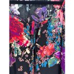 Andrée Andree by Unit Dark Romantic Floral Peasant Blouse Size1X Plus Long Sleeve Flowy Photo 8