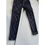 Lululemon Size 4 Cropped Leggings Stained Glass Love Nightfall Black Activewear Photo 7