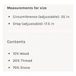 Free People NWT  Single Strand Beaded Necklace Blue Photo 11