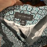 The Limited  10P Geometric Print Dress Pants Blue Black White Retro Mod Style Photo 3