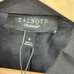 Talbots NWT Black Triple Button Cropped Boxy Blazer Jacket Sz 8 Old Money Casual Photo 1