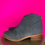 Dolce Vita Tucker Dark Gray Suede Stacked Heel Ankle Boot Sz 7 Photo 2