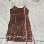 Lulus Lulu’s size small Bring It Rose Gold Sequin Bodycon Mini Dress Photo 7