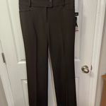 Rafaella Curvy Fit Wide Leg Chocolate Brown Dress Pants Sz 6 NWT Photo 1