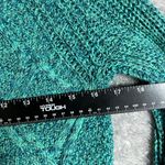 Faded Glory teal blue crochet sweater Photo 3