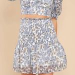 MINKPINK Darcy Shirred Smocked Floral Lined Mini Skirt M Medium New Photo 1