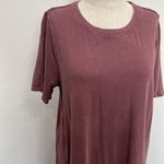 Anthropologie Daily Practice by L Large Maxi T-Shirt Dress Side Slit Crew Neck Photo 3