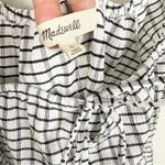 Madewell NEW Size Large Omaha White Black Gingham Tiered Puff Sleeve Shirt Photo 7