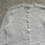 Madewell Sweater Cotton-Blend Cardigan Covered Buttons Winter White M NWT New Photo 6