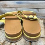 Sorel Roaming Slide Yellow Suede Platform Buckle Sandals Women's Size 10.5 Photo 3