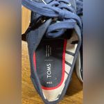 Toms  Women’s 8.5 Cordones Boardwalk Navy Blue Platform Sneakers Casual Shoes Photo 4