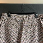 Old Navy  Women's 12 Brown Checkered Straight Leg Pants Business Casual Office Photo 6