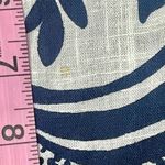 Unique spectrum  Blue and White Blouse half button with collar cuff sleeves Photo 12