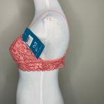 NWT Coral Sheer Mesh Stretch Bralette Sz Large Orange Photo 2