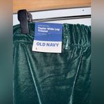 Old Navy NWT  Green Velvet Taylor Wide Leg Trouser Pants Large Photo 3
