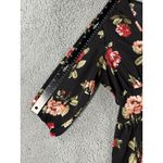 Clothing Obsessed Company Short Romper Women 1X Curvy Floral‎ Cottagecore Boho Black Photo 3